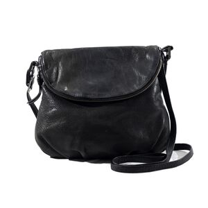 Margot Chic Black Leather Crossbody Bag